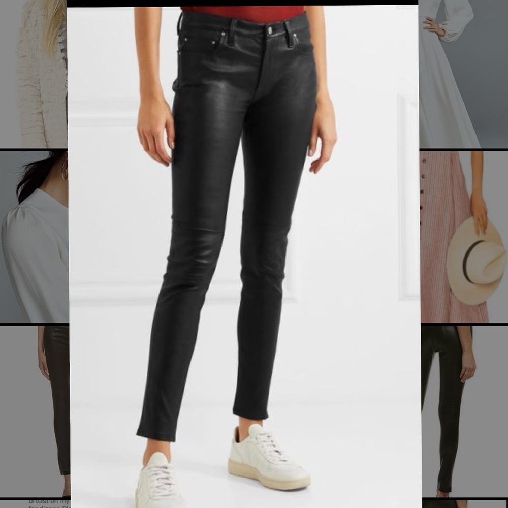 IRO ‘Zaslin’ 100% Lamb Leather Skinny Pants
